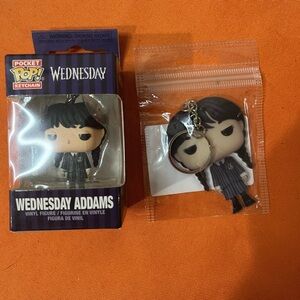 Wednesday Addams Pocket Pop Keychain - Black and Gray